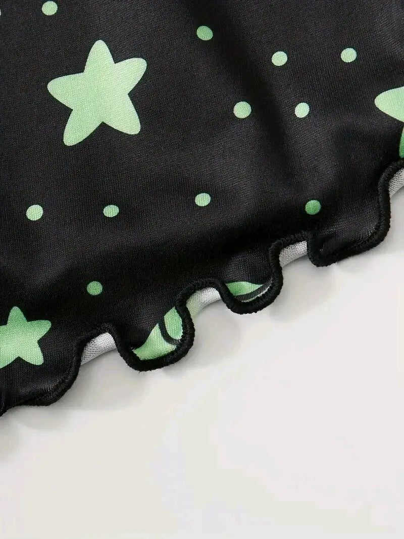 Alien Pyjama Sleepwear Camisole And Shorts Ventilate Casual