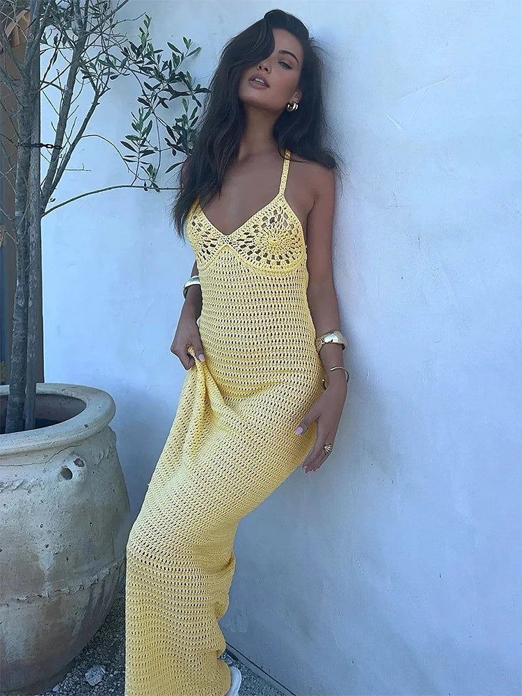 Holiday Summer V-Neck Spaghetti Strap Bodycon Beach