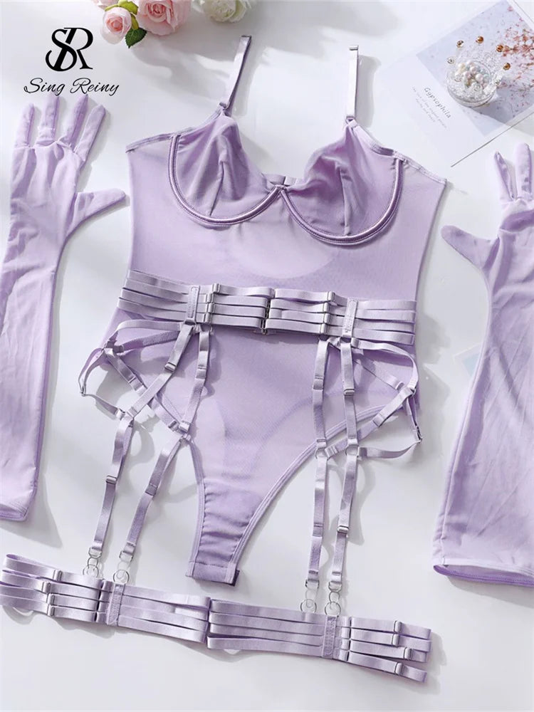 Sensual Sheath Lingerie Rompers Fashion Bodysuits