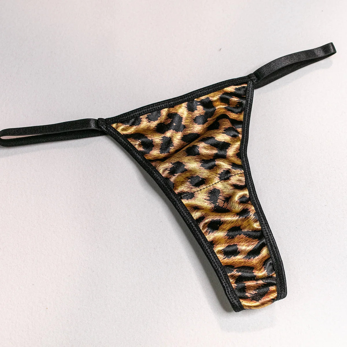 Leopard Print Lace Patchwork Lingerie