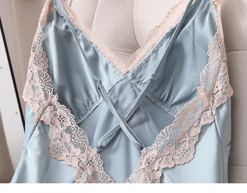 Nightdress Satin Sexy Intimate Lingerie