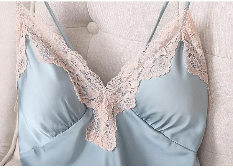 Nightdress Satin Sexy Intimate Lingerie