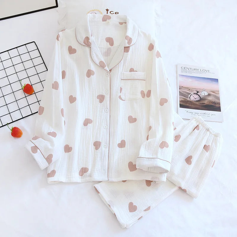 Pyjamas 2-Piece 100% Cotton Cute Bear Print