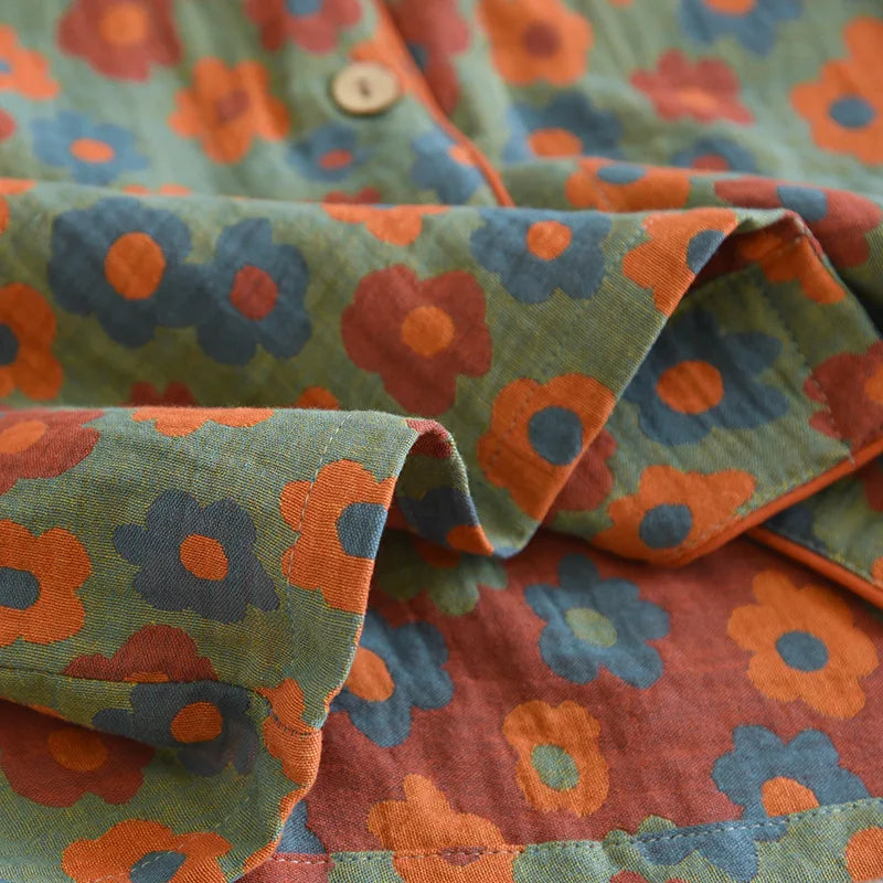 Three Piece Set Thin Crepe Ladies Short Sleeves+Shorts+Pants