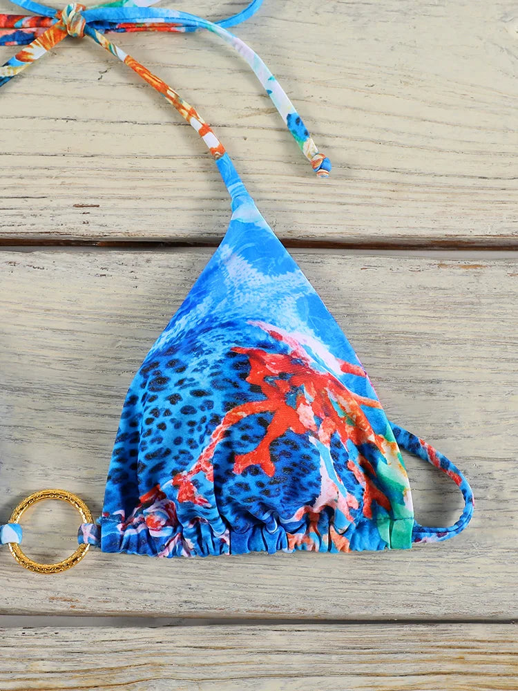 Brown Color Bikinis Bow Swimwear Women'S Summer Swimsuit 2024 Sexy Bikini Set Low Waist Beachwear Push Up Bathing Suits