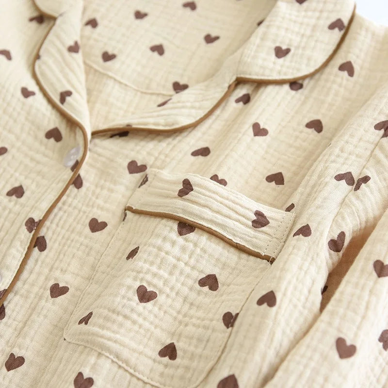 Pyjamas 2-Piece 100% Cotton Cute Bear Print